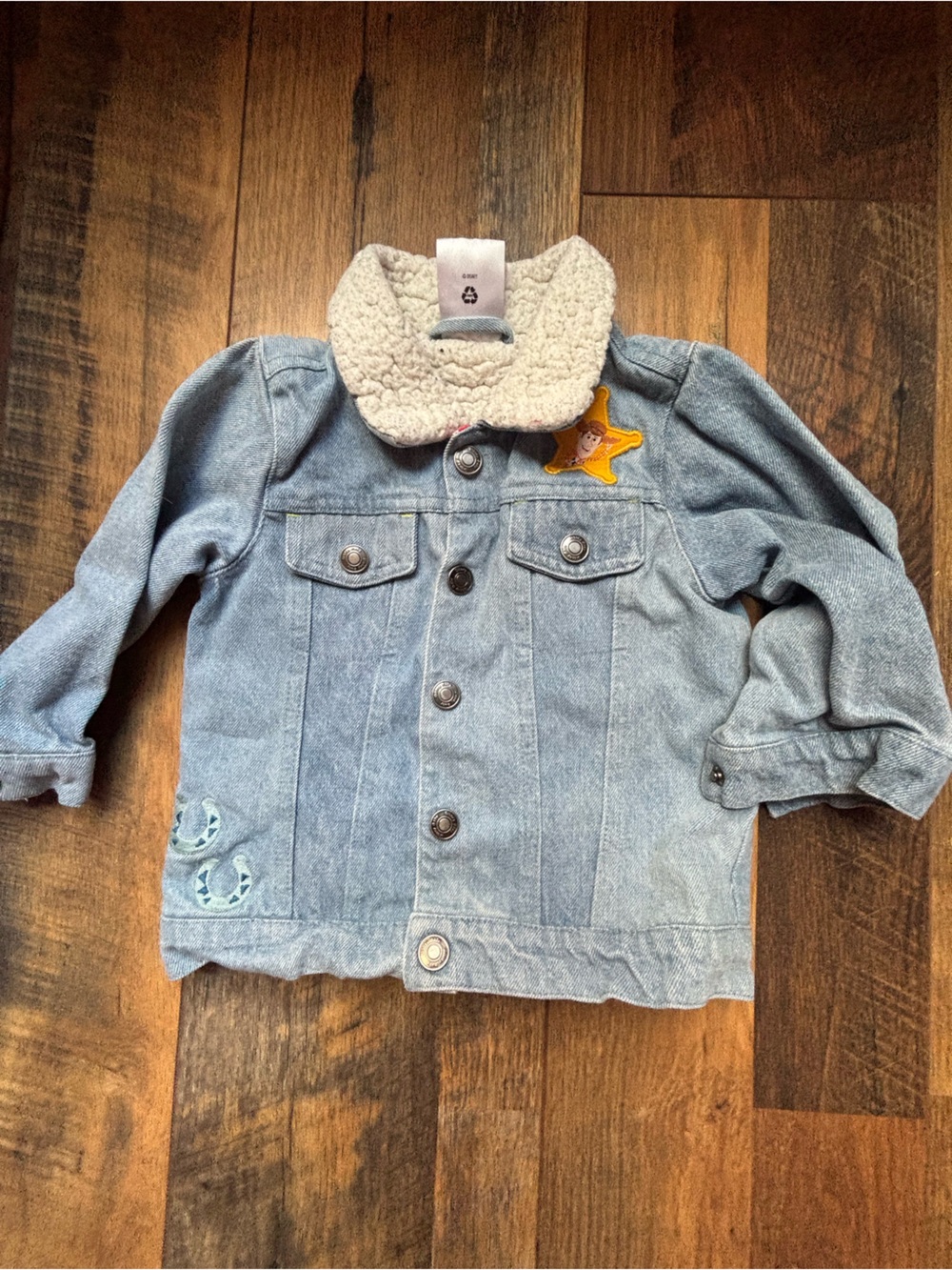 Disney baby Toy Story woody denim trucker jacket toddler 12-18 months
